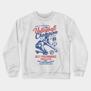 Volleyball Champion 86 Crewneck Sweatshirt